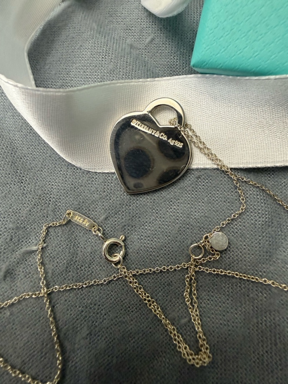 Tiffany & Co. Red Heart Tag Pendant Necklace - Picture 4 of 9